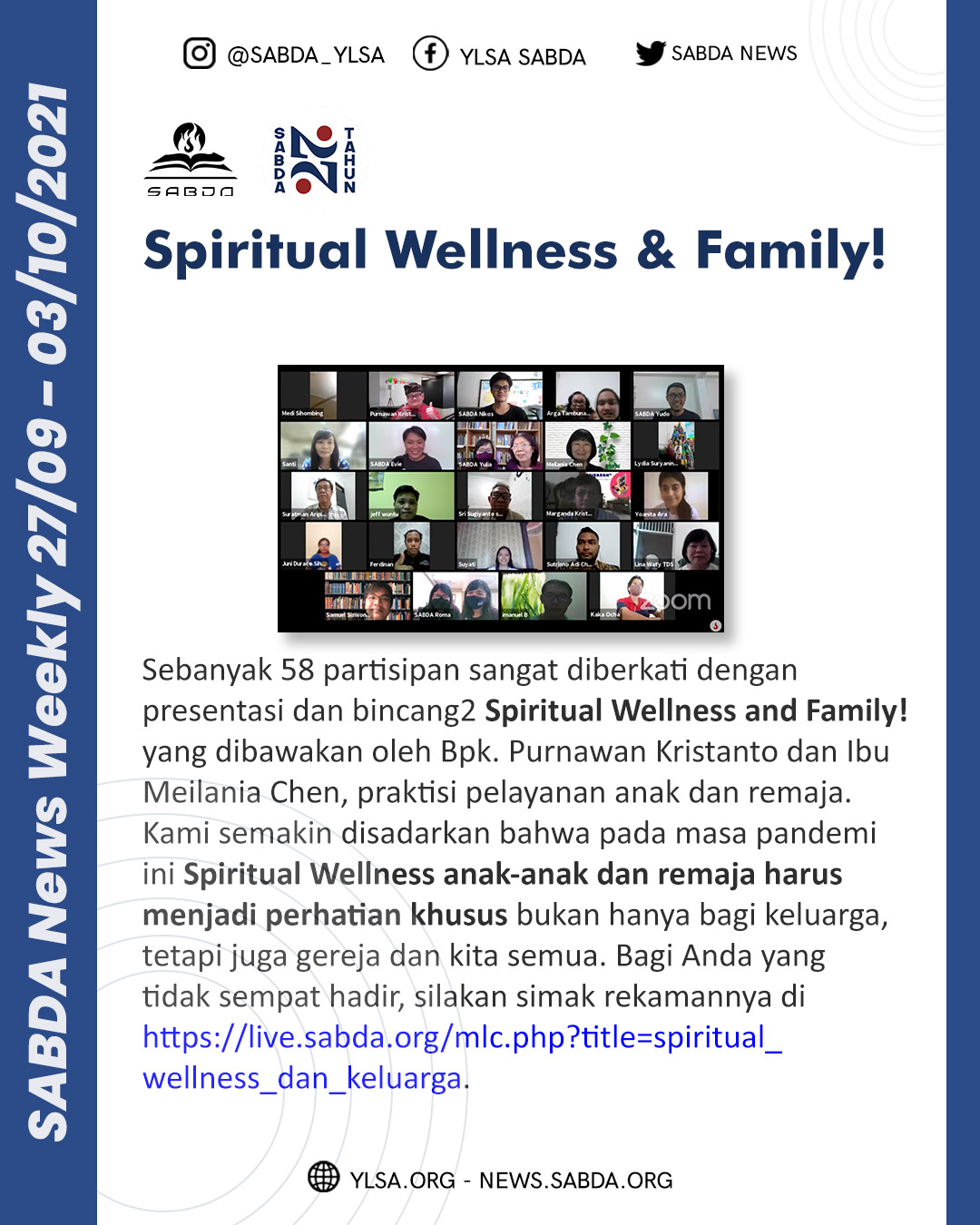 Spiritual Wellness & Family